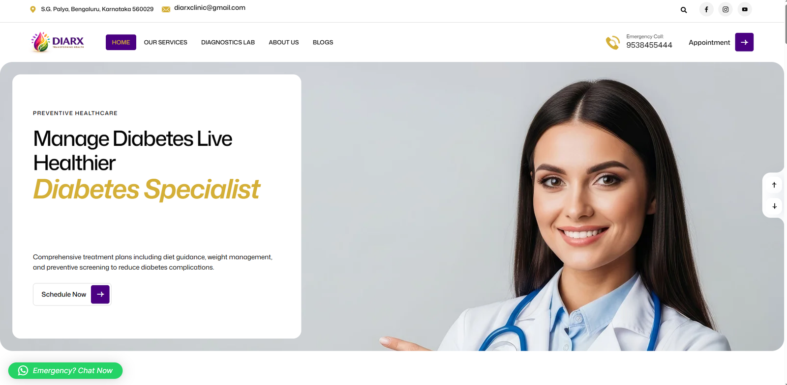 Diarx — website screenshot